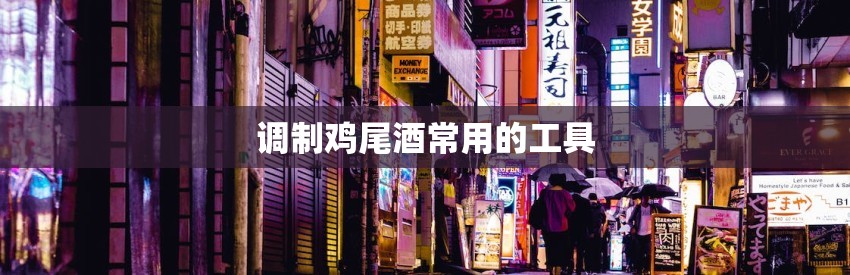 调制鸡尾酒常用的工具