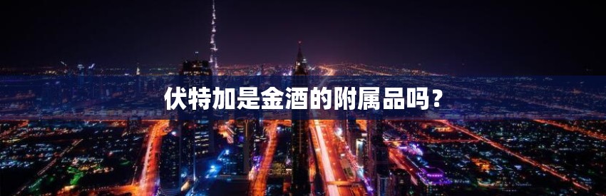 伏特加是金酒的附属品吗？