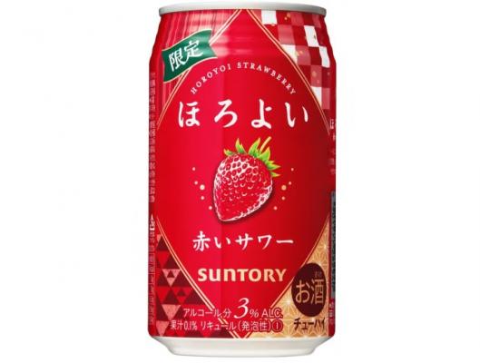 三得利和乐怡HOROYOI草莓味预调鸡尾酒	